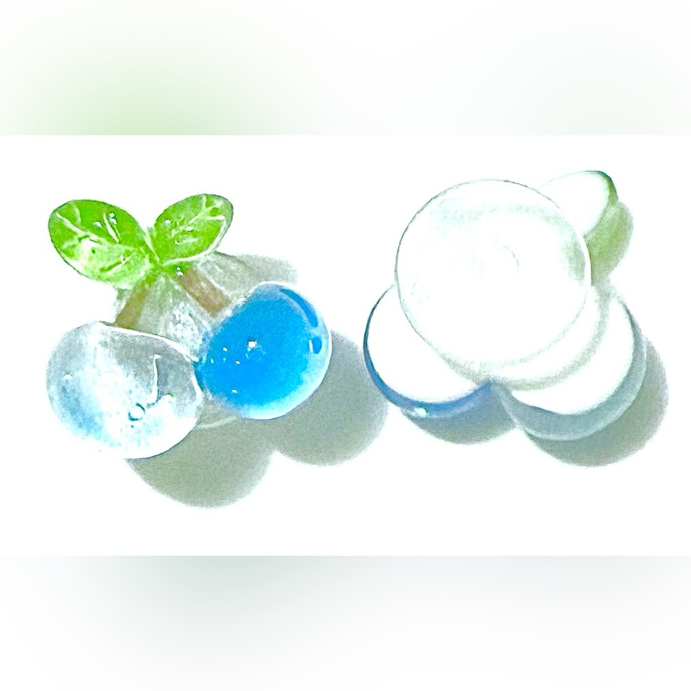 2 Glossy Resin Cherry Croc Charms Jibbit Shoe Charm Disney Croc Charms